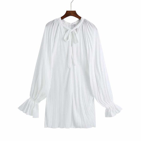 

dress za fashion simple temperament v-neck chiffon women dress casual chic street party short 210601, Black;gray