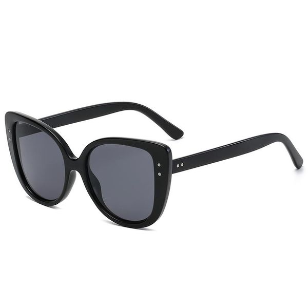 

sunglasses fashion cat eye oversize women vintage black eyewear men trending rivet cateye sun glasses shades uv400, White;black