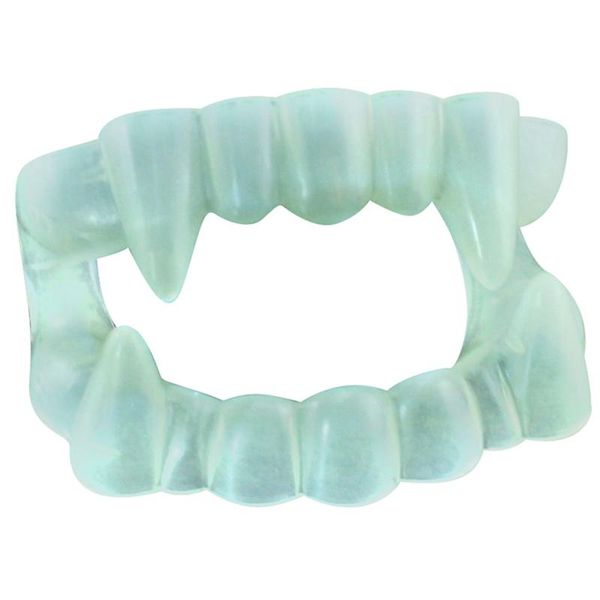 

party decoration halloween teeth pranks trick toys props scary glow-in-the-dark dentures