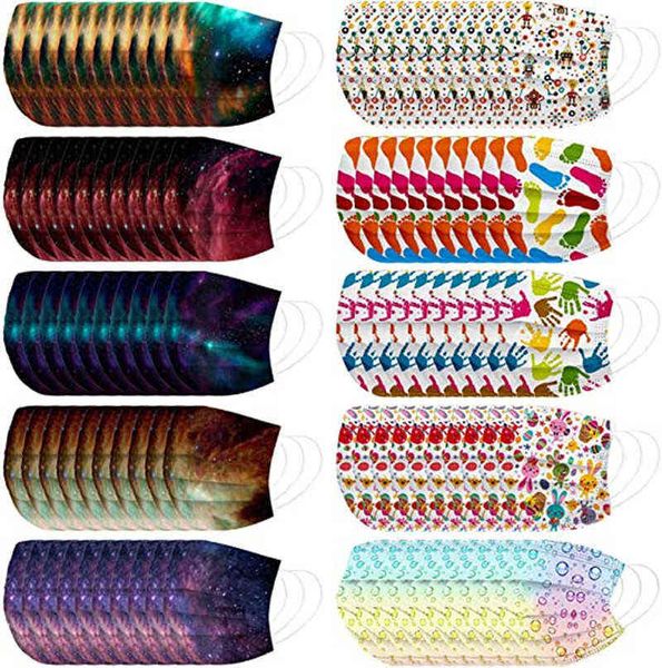 

mixed combination disposable / child printed mask three-layer protective