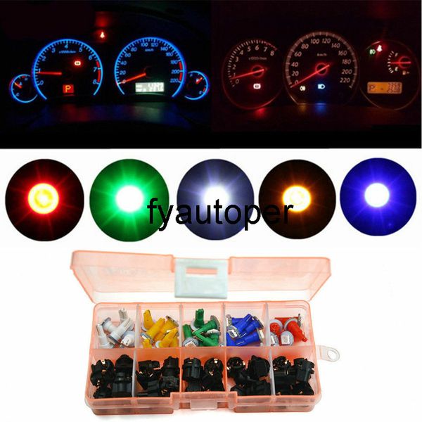 30 Pz/scatola Tuning Auto Universale Auto T5 LED Presa Twist Pannello strumenti Cluster Plug Dash Luci Accessori Auto Universali