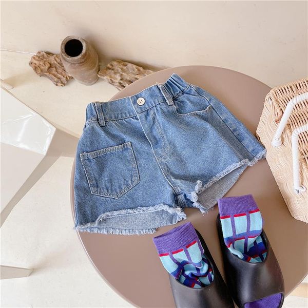 

shorts 2021 summer arrival girls fashion denim kids korean design, Black