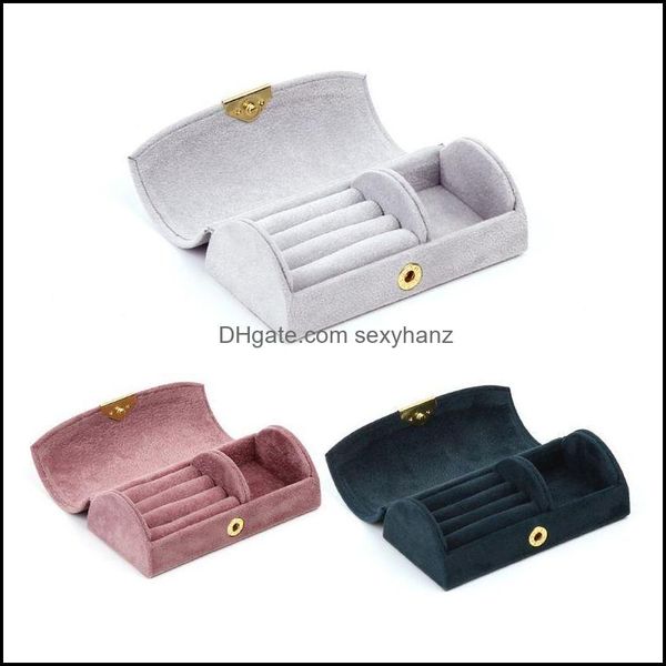 

packaging & display jewelry pouches, bags arched box beaded veet travel portable storage bag q0ke drop delivery 2021 sq81w, Pink;blue