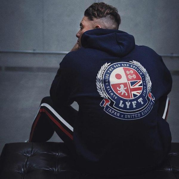 

men's hoodies & sweatshirts spring hoodie outdoor fitness running jacket hooded casual sports shirt jogging turtleneck workout sportswe, Black