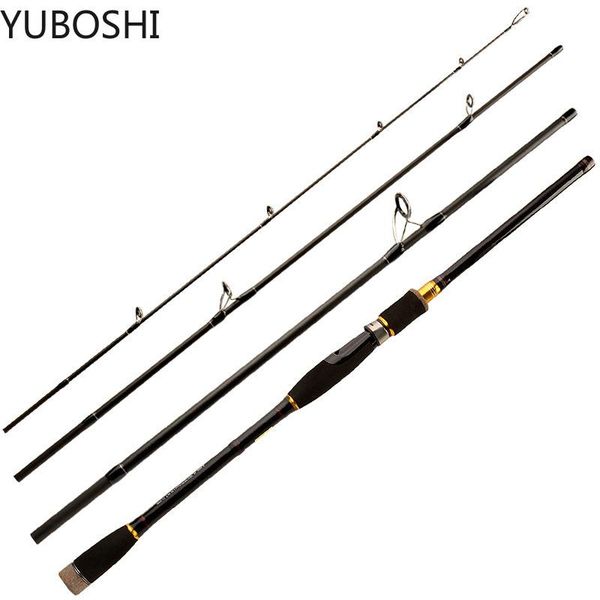 

boat fishing rods yuboshi 4 2.1-2.7m section portable travel rod ultralight weight eva handle spinning pole tackle