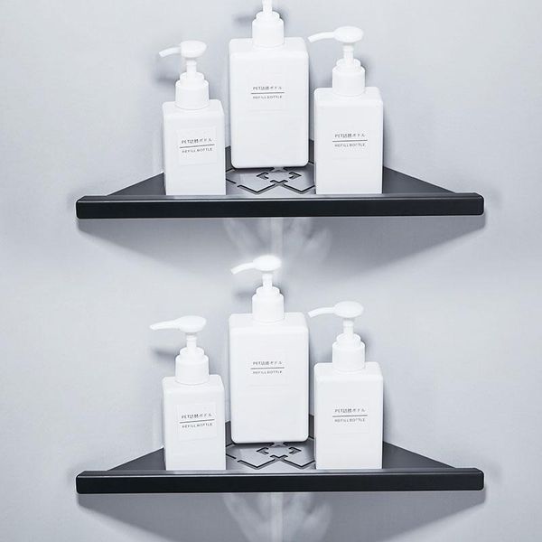 

bathroom shelves black stainless steel corner basket products shampoo holder cosmetic storage racks shower caddy sheves bath accessories