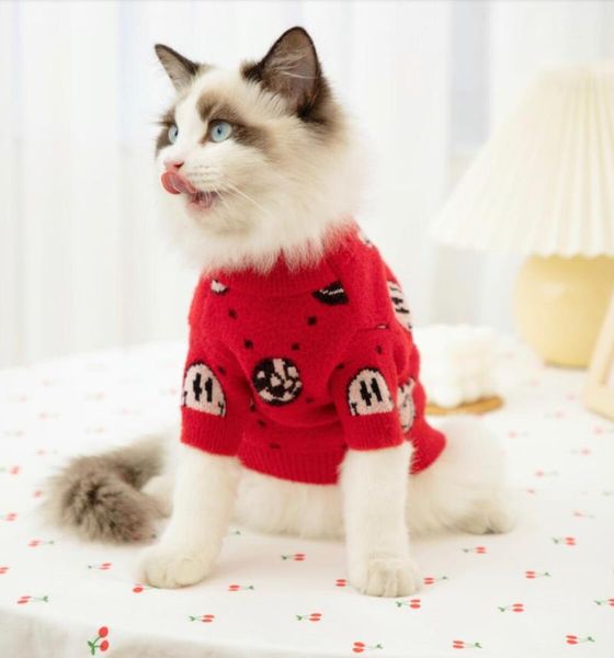 

cat sweater coat autumn winter warm cute knitwear cotton costumes