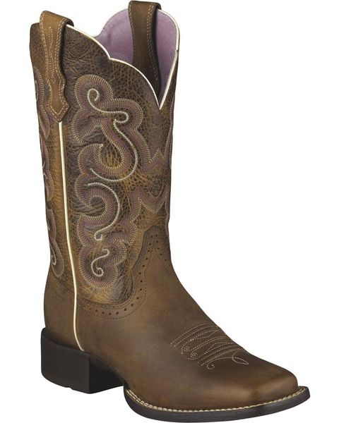 

boots women`s quickdraw badlands boot wide square toe, Black