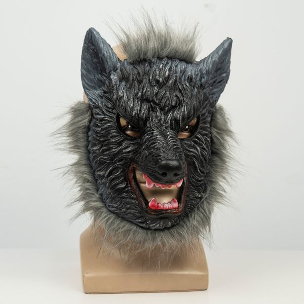 

halloween animal headgear wolf head mask half face prom props cosplay