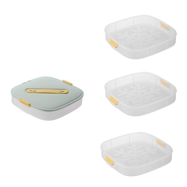 

storage bottles & jars single layer dumpling quick-e box household tray refrigerator e wonton fresh-keeping