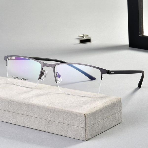 Moda óculos de sol quadros de óculos quadro homens miopia olho de olho prescrição óculos 2021 Eyewear óptico coreano TR90 titanium liga