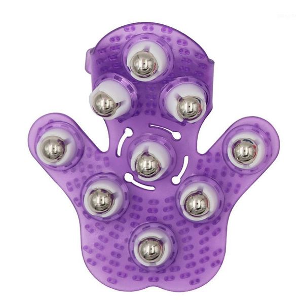 

roller 9 balls body massage glove relief relax massager for neck back shoulder health care p91
