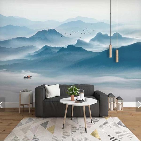 

wallpapers chinese style 3d wallpaper mural print po wall paper rolls for living room bedroom home decor mountain water forest