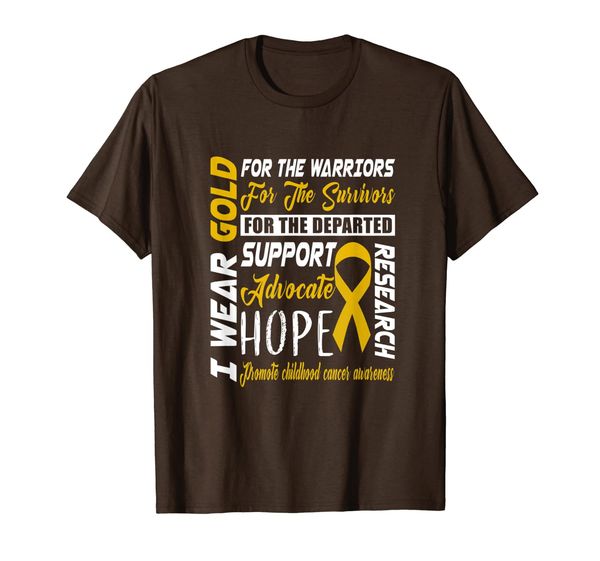 

childhood cancer awareness shirt gold for a child fight t-shirt, White;black