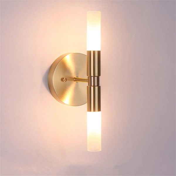 

wall lamp full copper lamps post-modern bedroom living room sconce lights background walls corridor aisle bedside fixtures