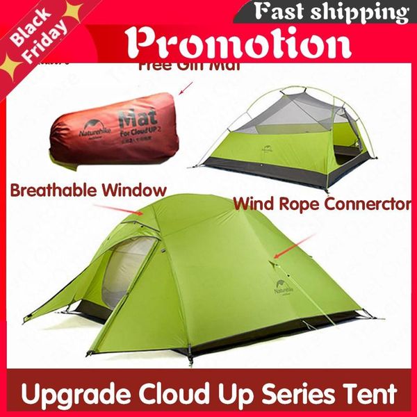 

tents and shelters tent upgrade cloud up 1 2 3 persons camping outdoor 20d silicone ultralight with mat nh17t001-t