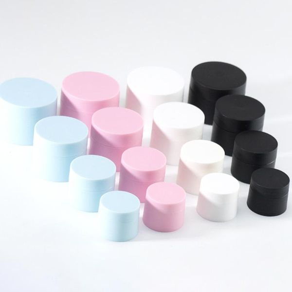 

storage bottles & jars 30pcs 5/15/20/30/50g plastic empty makeup jar pot 4 colors travel face cream lotion cosmetic containerrefillable samp