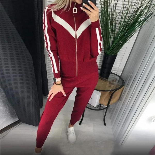 

gym clothing tracksuits female sports suits women casual loose sweatshirts and sweatpants sets two piece hoodies set joggers workout, White;black