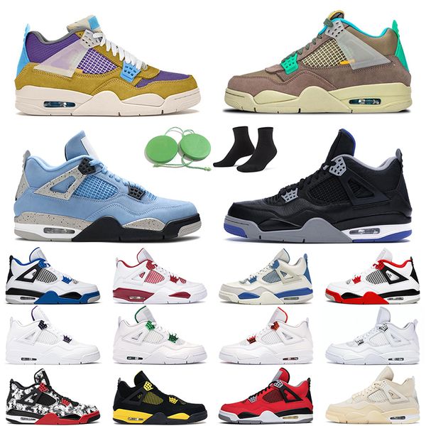 

neweast 4 men women basketball shoes 4s unc black cat fire red white oreo tattoo sail outdoor mens trainer