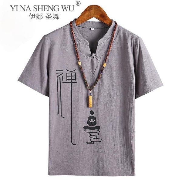 

kimono japanese men short-sleeve shirt v-neck t-shirt japan harajuku style asian clothing male yukata haori cardigan costume ethnic, Red