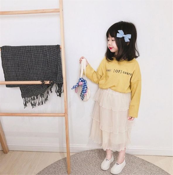 

skirts 2 3 4 5 6 7 years girls pleated tutu toddler baby pettiskirt fashion multi-layer cake long skirt 2021, Blue