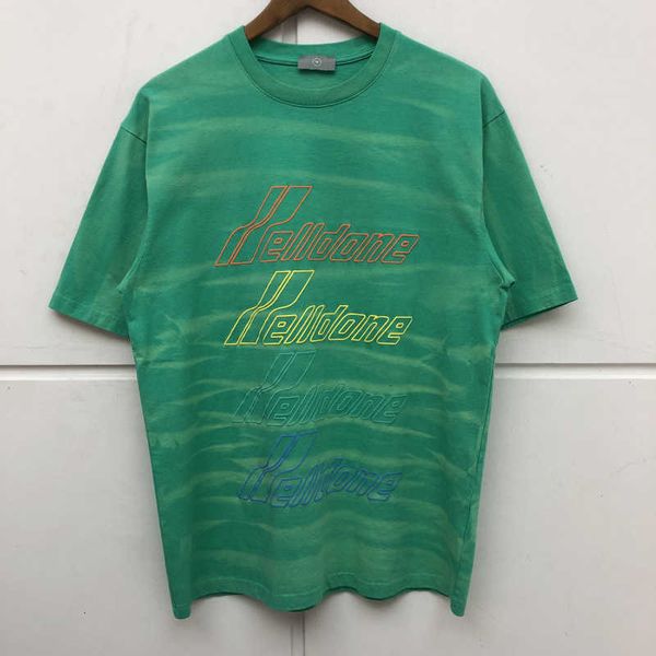 

men's t-shirts ss tie dye we11done t-shirt men women version raiow letters t shirts welldone tees tshirt g88j, White;black