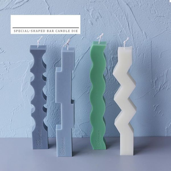 

craft tools shaped stick candle silicone mold european-style simple home decoration chocolate baking
