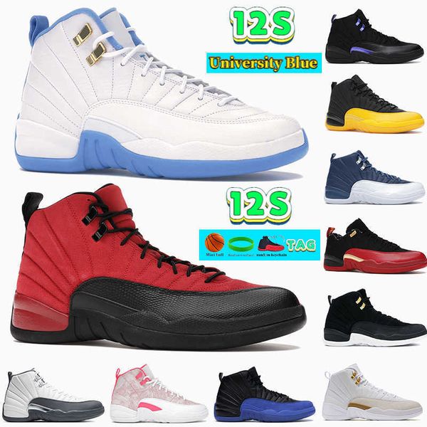 

university blue men 12 12s basketball shoes black dark concord reverse flu game artric punch indigo white grey women sneakers mens trainers