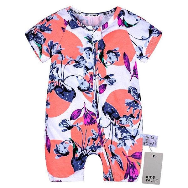 

summer 2021 cotton baby short sleeve romper one piece clothing born clothes infant girl boy jumpsuits, Blue