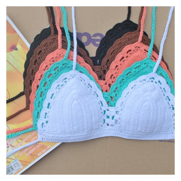 

handmade crochet cotton bikini swimwear, women swimsuit bra two-piece suits