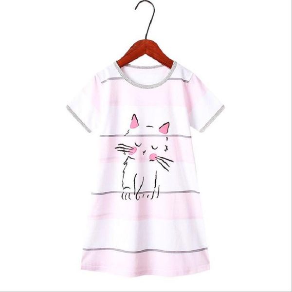 

girl's dresses kids summer short sleeve dress l05.15, Red;yellow
