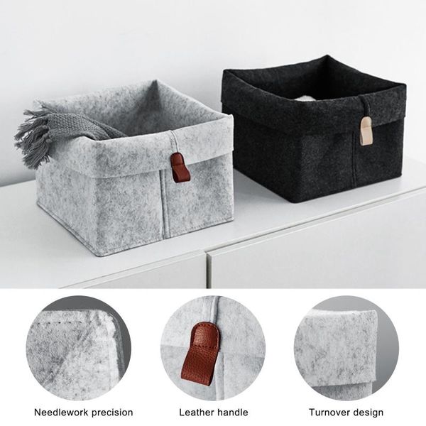 

felt cloth storage basket for baby toys laundry flodable washing clothes box home sundries organizer baskets