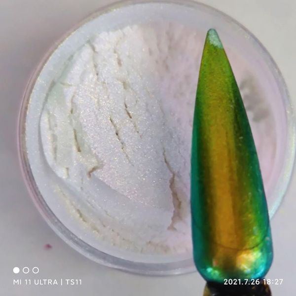 

nail glitter 10g /lot mermaid rainbow pigment mirror chrome aurora chameleon for art decoration, Silver;gold
