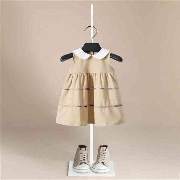 

girls sleeveless spring kids girl dresses for striped children princess toddler clothing 2 7years, Red;yellow