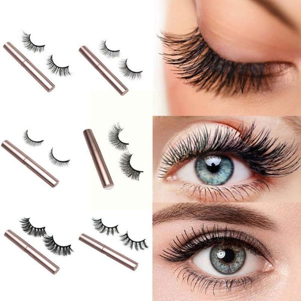 

false eyelashes magnetic 3d mink eyelash eyeliner set fake lasting long magnet tweezer makeup dr z5x0