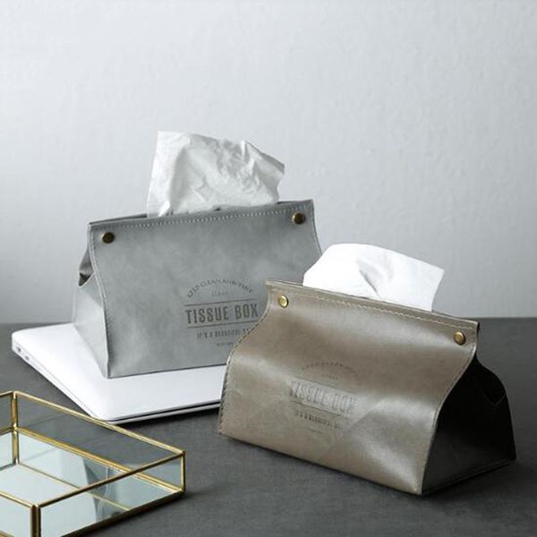 

storage bags creative home furnishing pu material tissue box nordic desknapkin car