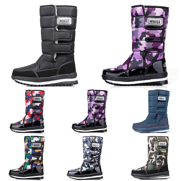 

discount classics snow boots for womens mens fashion high minis ankle short winter boot ladies girls men women booties warm cotton fur non-s, Black