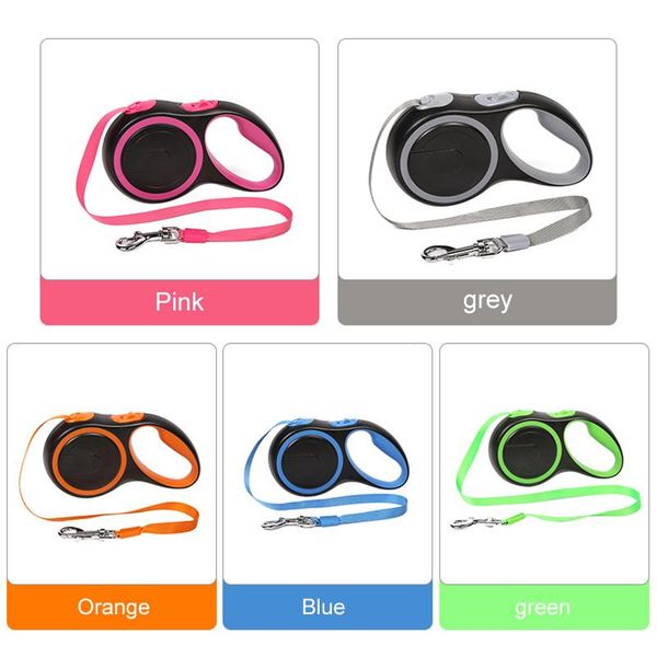 

3/5/8m automatic retractable pet leash dog collars & leashes