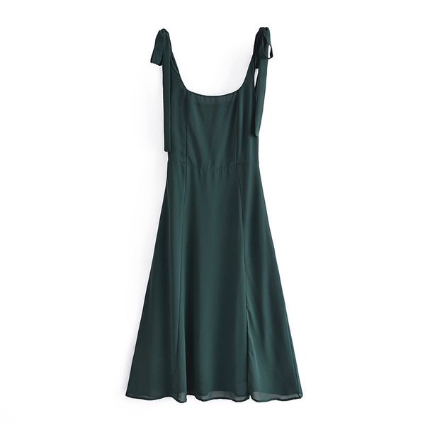 

casual dresses evfer dressed long feminine style fringe summer, spaghetti sash, elastic dress on the back, vintage zipper, slim slit dresses, Black;gray