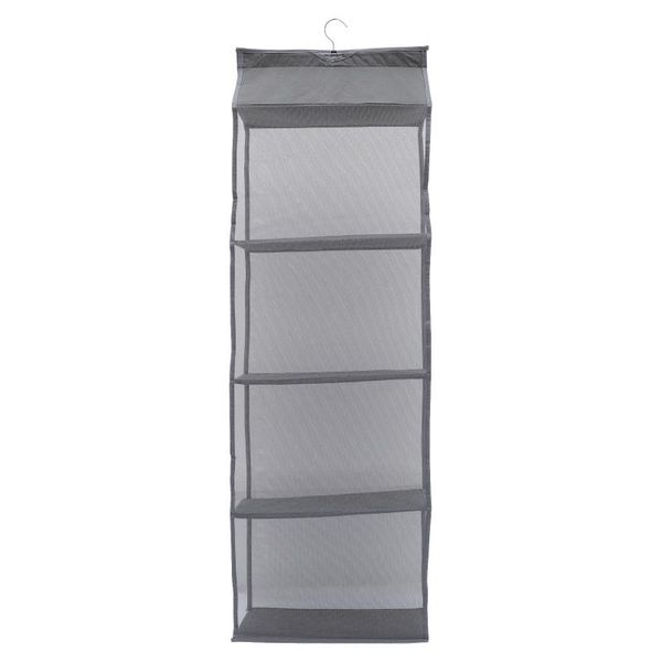 

storage bags hanging closet shelf four-layer bag household clothes container