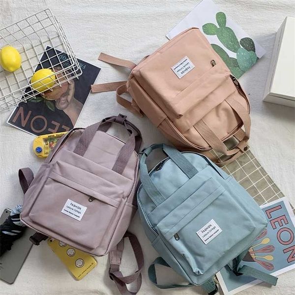 

women backpack for teenage girls summer fashion female casual school students shoulder bags sweet travel backpacks 211026