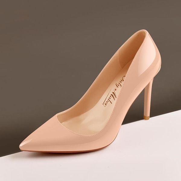 

dress shoes onlymaker sapatos de enfiar clÃ¡ssicos femininos, bico fino, rosa, stilettos 4 tamanhos, elegante, sapato noite, tamanho gran, us, Black
