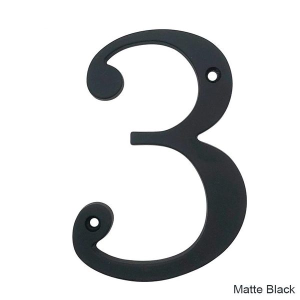 

other door hardware 101mm matte black house number sign big huisnumer outdoor modern home apartment signs metal zinc alloy 4"