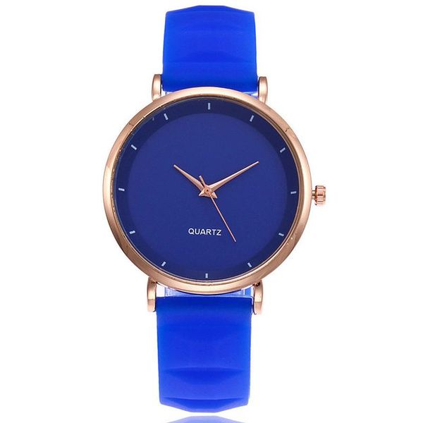

wristwatches women quartz watch soft silicone strap simple round dial birthday gifts aic88, Slivery;brown