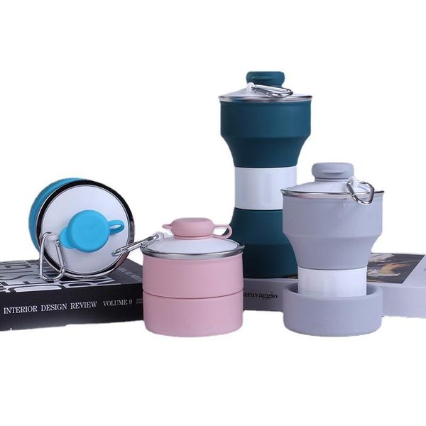 

water bottle 650ml fashion soft flask folding collapsible pc for running camping hiking hydration pack waist bag vest