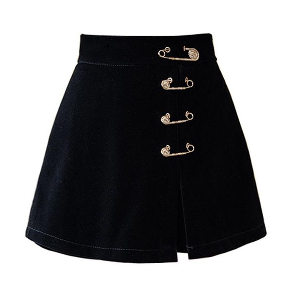 

skirts perhaps u black velvet mini short empire skirt pin plus size s0278