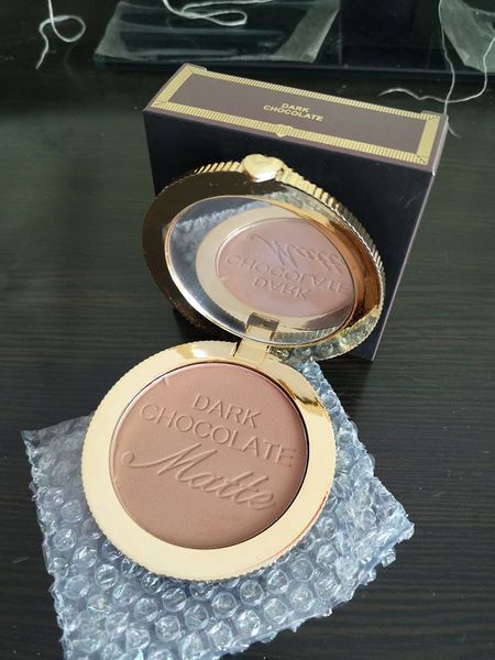 

face bronzer cake powder makeup dark chocolate long-wearing matte finish cocoa pressed contour powders couture bronzed cosmetics poudre de m
