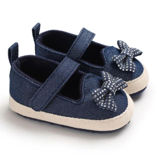 

first walkers baby girl breathable anti-slip shoes with bowknot casual walking shoe toddler soft soled 0-18m