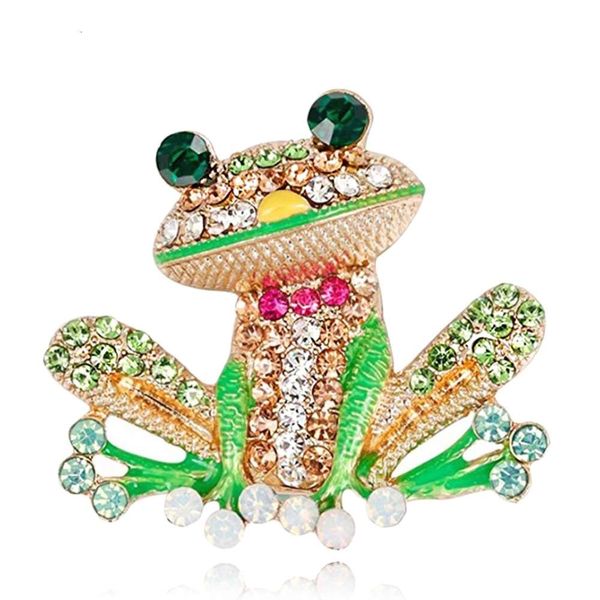 

new fashion cartoon frog with enamel brooch, Gray