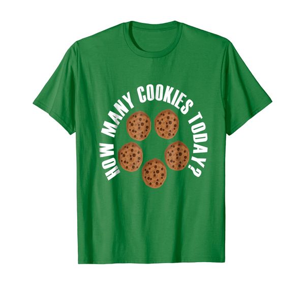 

how many cookies today t-shirt, White;black